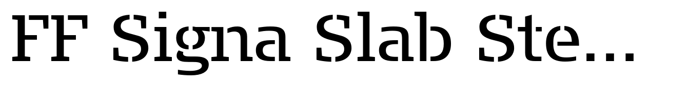 FF Signa Slab Stencil Pro Book